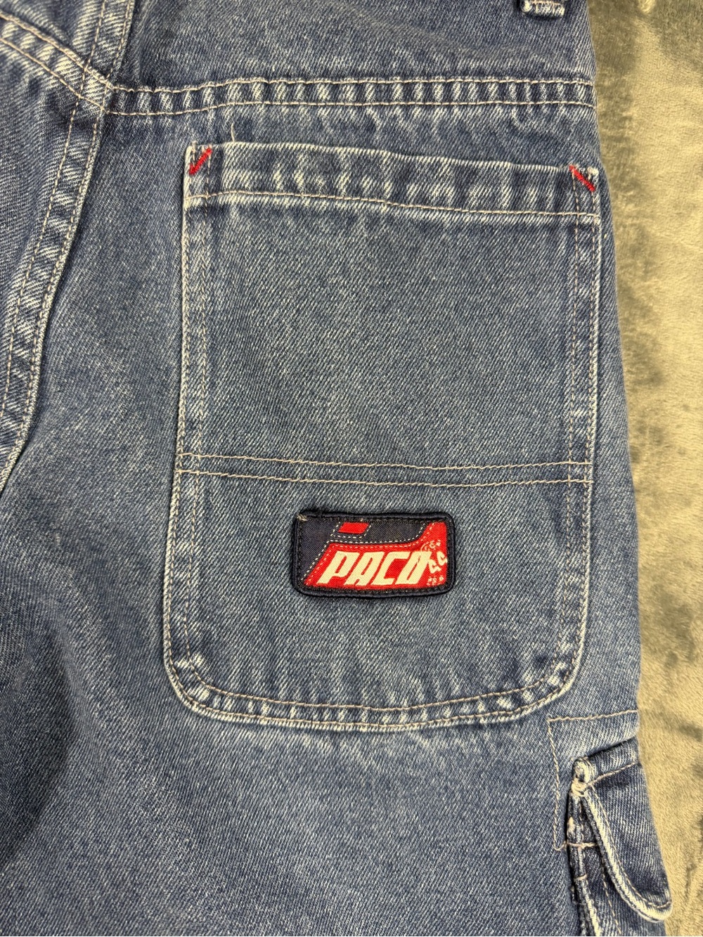 PACO Jeans VINTAGE 90s - Y2K Baggy Skater Utility Cargo Denim Jeans - Picture 15 of 15
